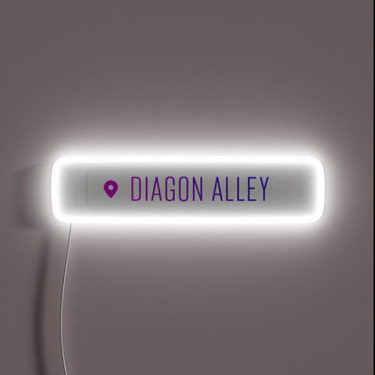 Diagon Alley Geotag Rgb Led Neon Sign - Shineneon