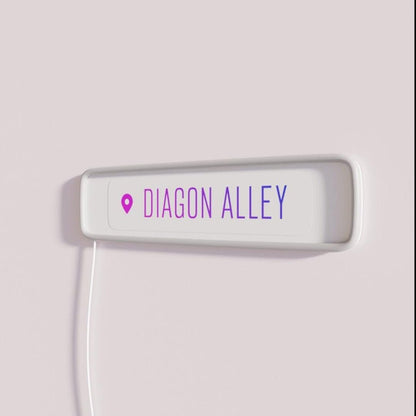 Diagon Alley Geotag Rgb Led Neon Sign - Shineneon