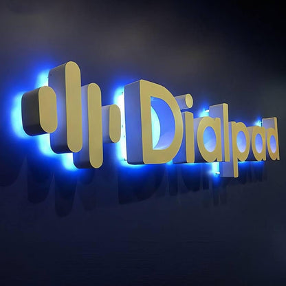 Dialpad 3D Backlit Letters Business Metal Led Sign - Shineneon