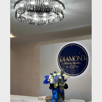 Diamond Beauty Studio Acrylic Business Logo Sign - Shineneon