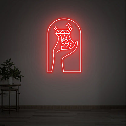 Diamond Led Neon Sign Bedroom Decor Office - Shineneon