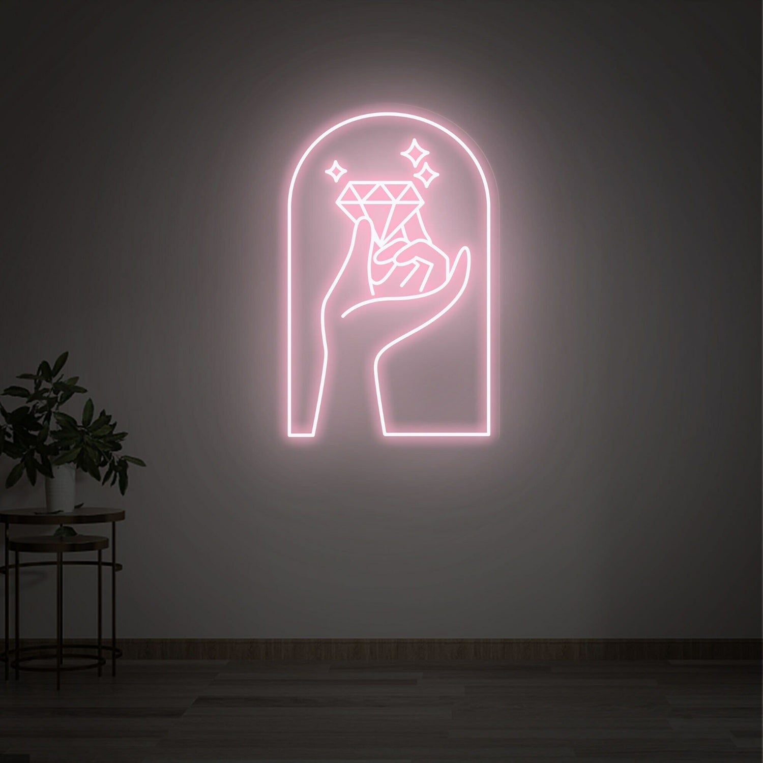 Diamond Led Neon Sign Bedroom Decor Office | Shineneon