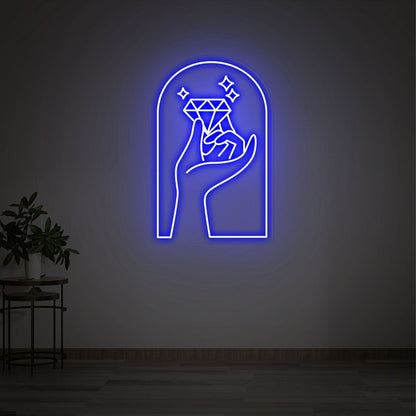 Diamond Led Neon Sign Bedroom Decor Office - Shineneon