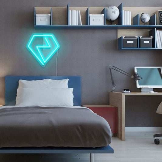 Diamond Led Sign Business Neon Signs Wall Art