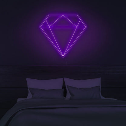 Diamond Neon Sign Adds Sparkle To Elegant Decor | Shineneon