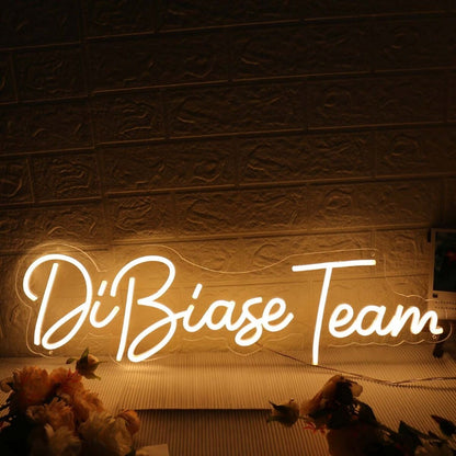 Dibiase Team Yellow Led Neon Sign - Shineneon