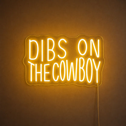Dibs On The Cowboy Neon Sign LED Neon Sign high-converting product image