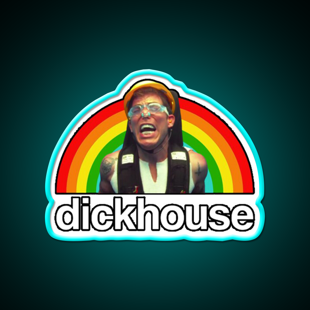 Dickhouse Steve O Poo Cocktail Bar Decor Led Neon Sign Rgb Color - Size and dimension reference