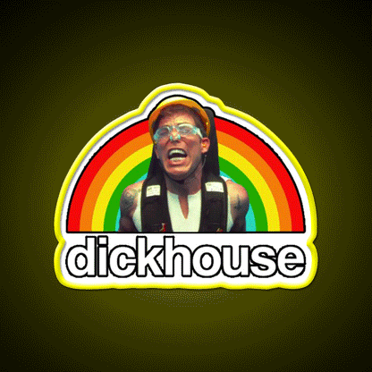 Dickhouse Steve O Poo Cocktail Bar Decor Led Neon Sign Rgb Color - Custom LED neon sign front view