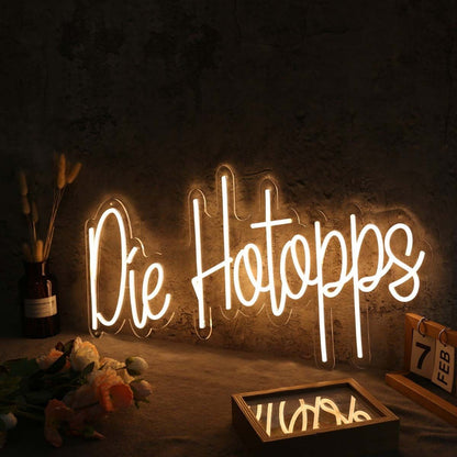 Die Hotopps Yellow Led Neon Sign - Shineneon