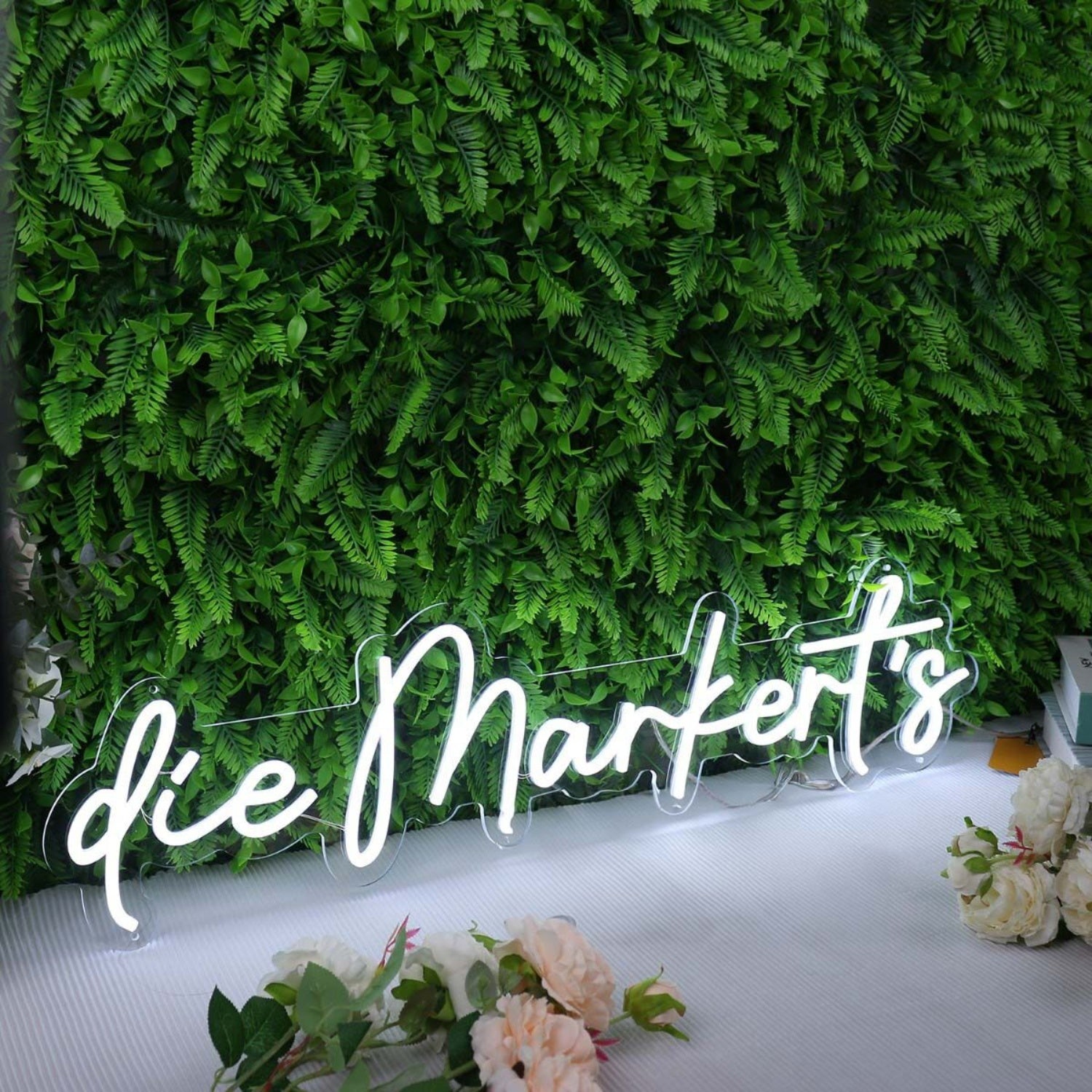 Die Markerts White Led Neon Sign | Shineneon