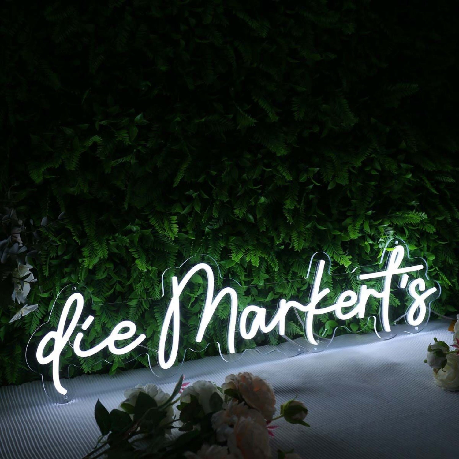 Die Markerts White Led Neon Sign | Shineneon