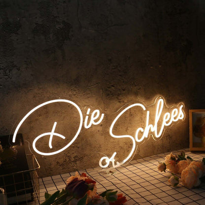 Die Schlees Yellow Led Neon Sign - Shineneon