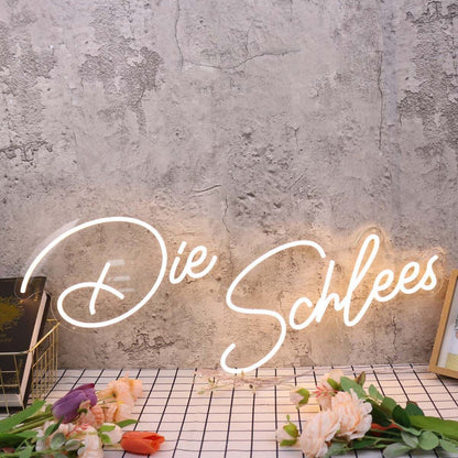 Die Schlees Yellow Led Neon Sign - Shineneon