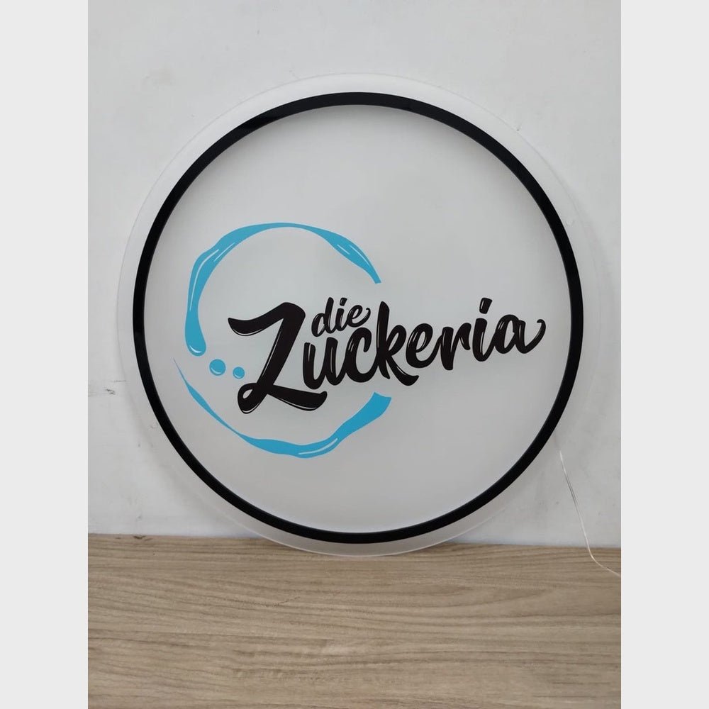 Die Zuckeria Acrylic Business Logo Sign - Shineneon