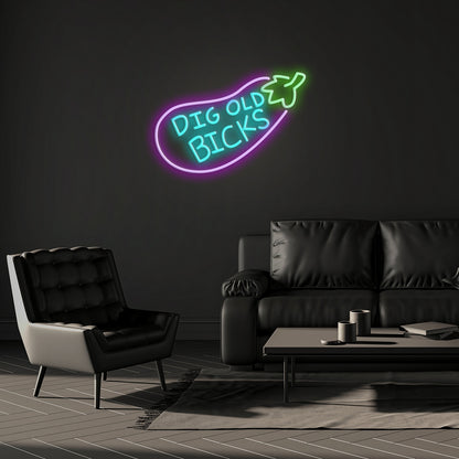 Dig Old Bicks Led Neon Signs Wall Art | Shineneon