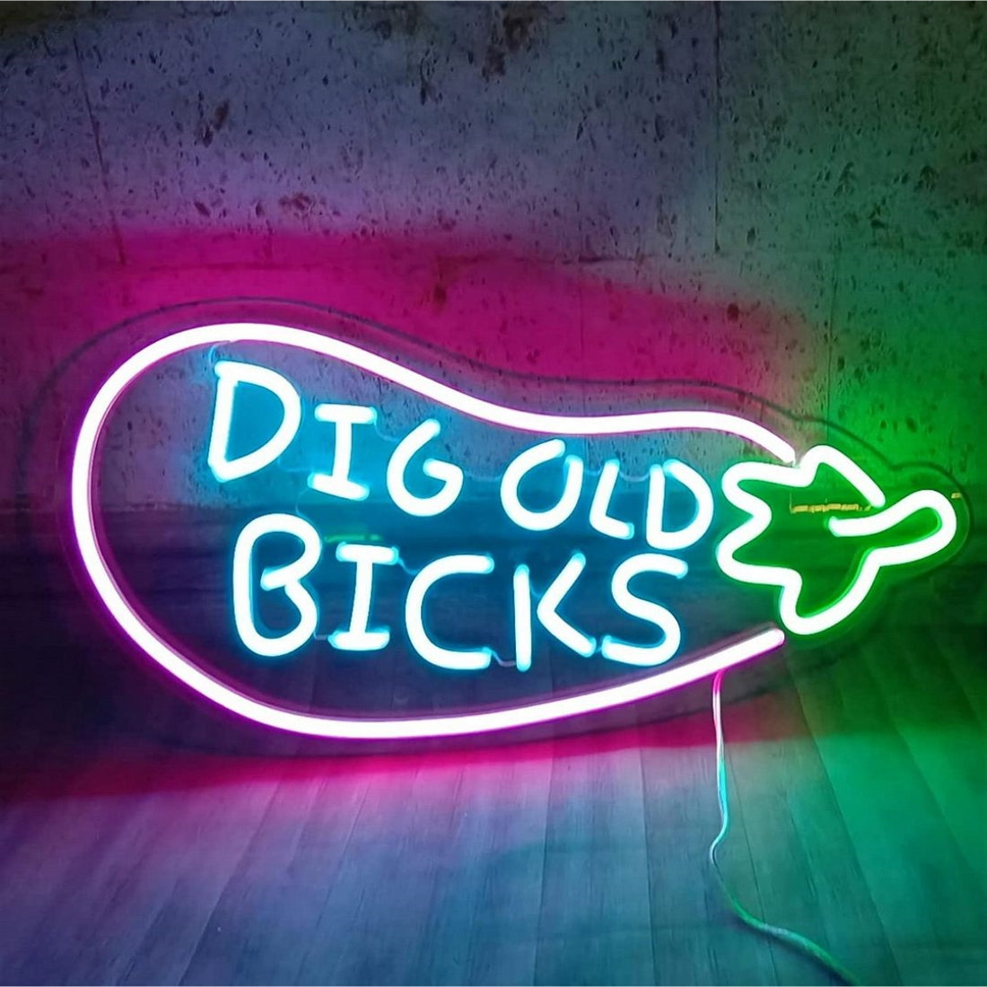 Dig Old Bicks Led Sign Business Neon Sign