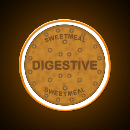 Digestive Biscuit Snack Food Led Neon Sign For Snack Room Rgb Color - Shineneon