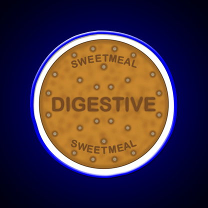 Digestive Biscuit Snack Food Led Neon Sign For Snack Room Rgb Color - Shineneon