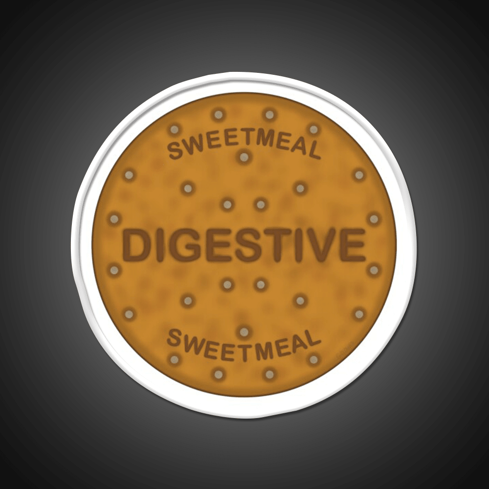 Digestive Biscuit Snack Food Led Neon Sign For Snack Room Rgb Color - Shineneon