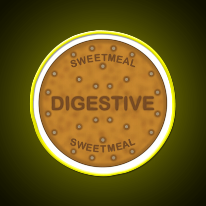 Digestive Biscuit Snack Food Led Neon Sign For Snack Room Rgb Color - Shineneon