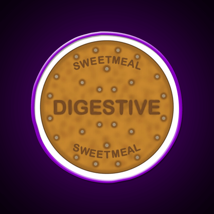 Digestive Biscuit Snack Food Led Neon Sign For Snack Room Rgb Color - Shineneon