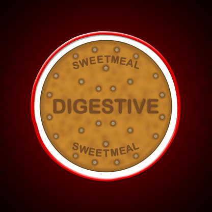 Digestive Biscuit Snack Food Led Neon Sign For Snack Room Rgb Color - Shineneon