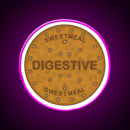 Digestive Biscuit Snack Food Led Neon Sign For Snack Room Rgb Color - Shineneon