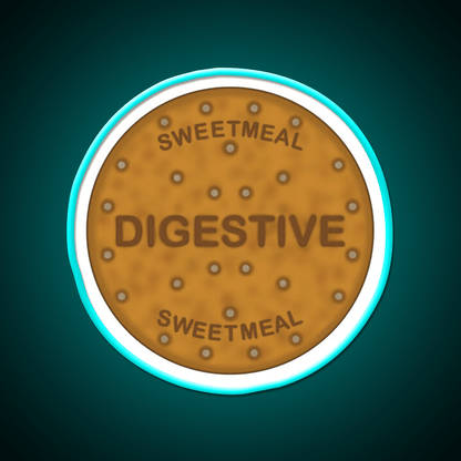 Digestive Biscuit Snack Food Led Neon Sign For Snack Room Rgb Color - Shineneon