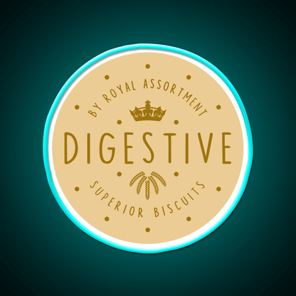 Digestive Biscuit Snack Food Led Neon Sign For Vending Area Rgb Color - Shineneon