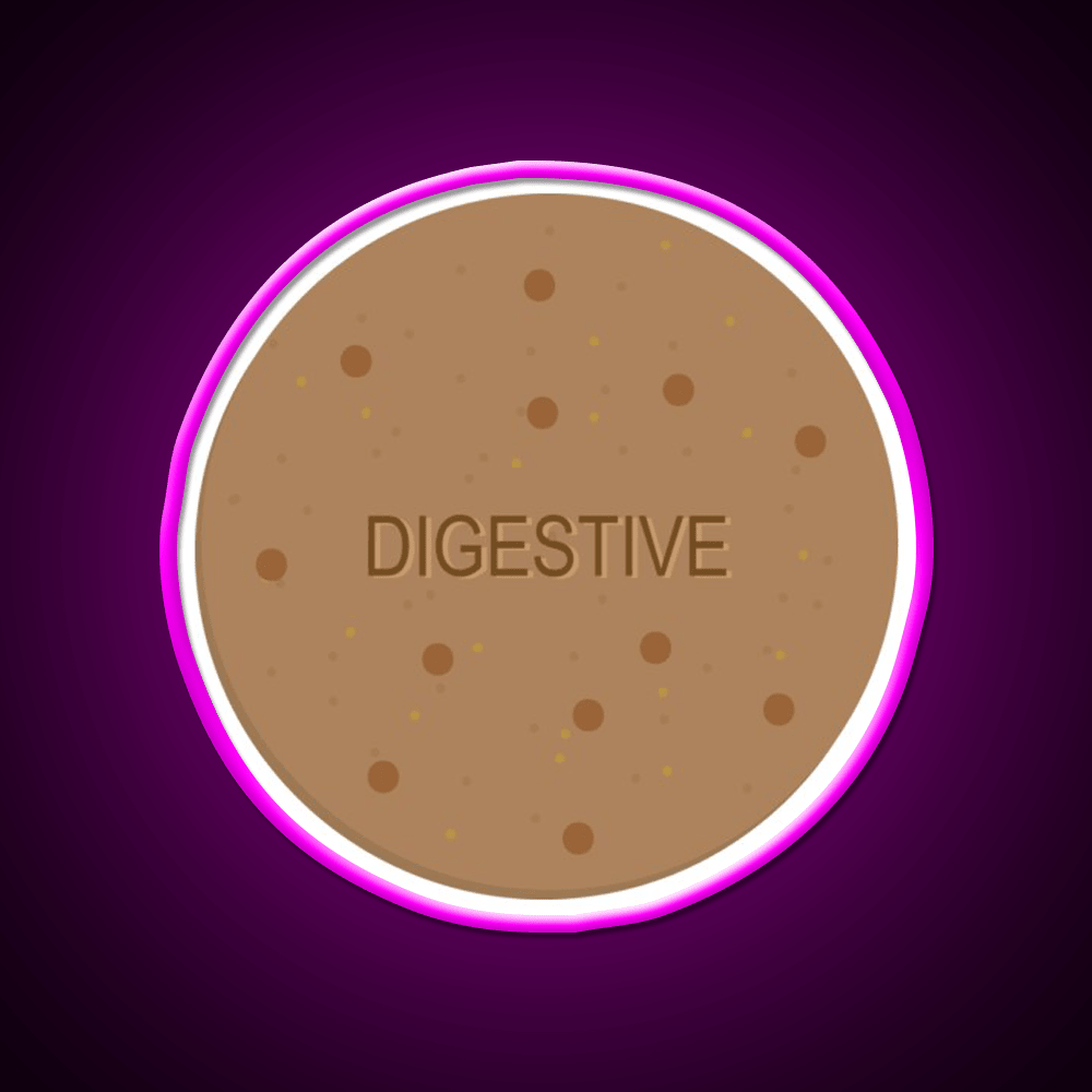 Digestive Biscuit Snack Food Led Neon Sign Rgb Color - Shineneon