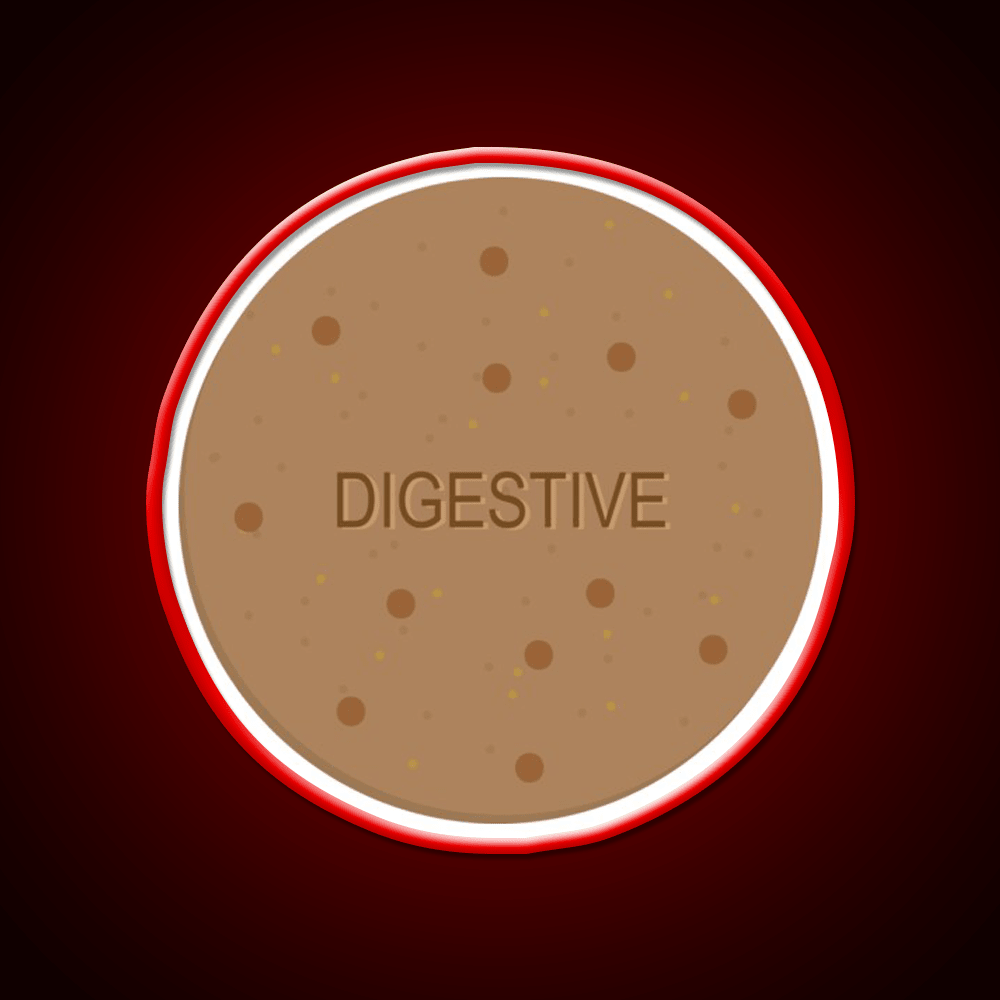 Digestive Biscuit Snack Food Led Neon Sign Rgb Color - Shineneon