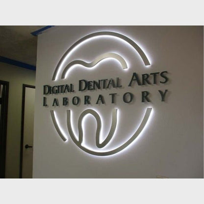 Digital Dental Arts Laboratory Logo 3D Backlit Channel Letters Led Light Sign - Shineneon