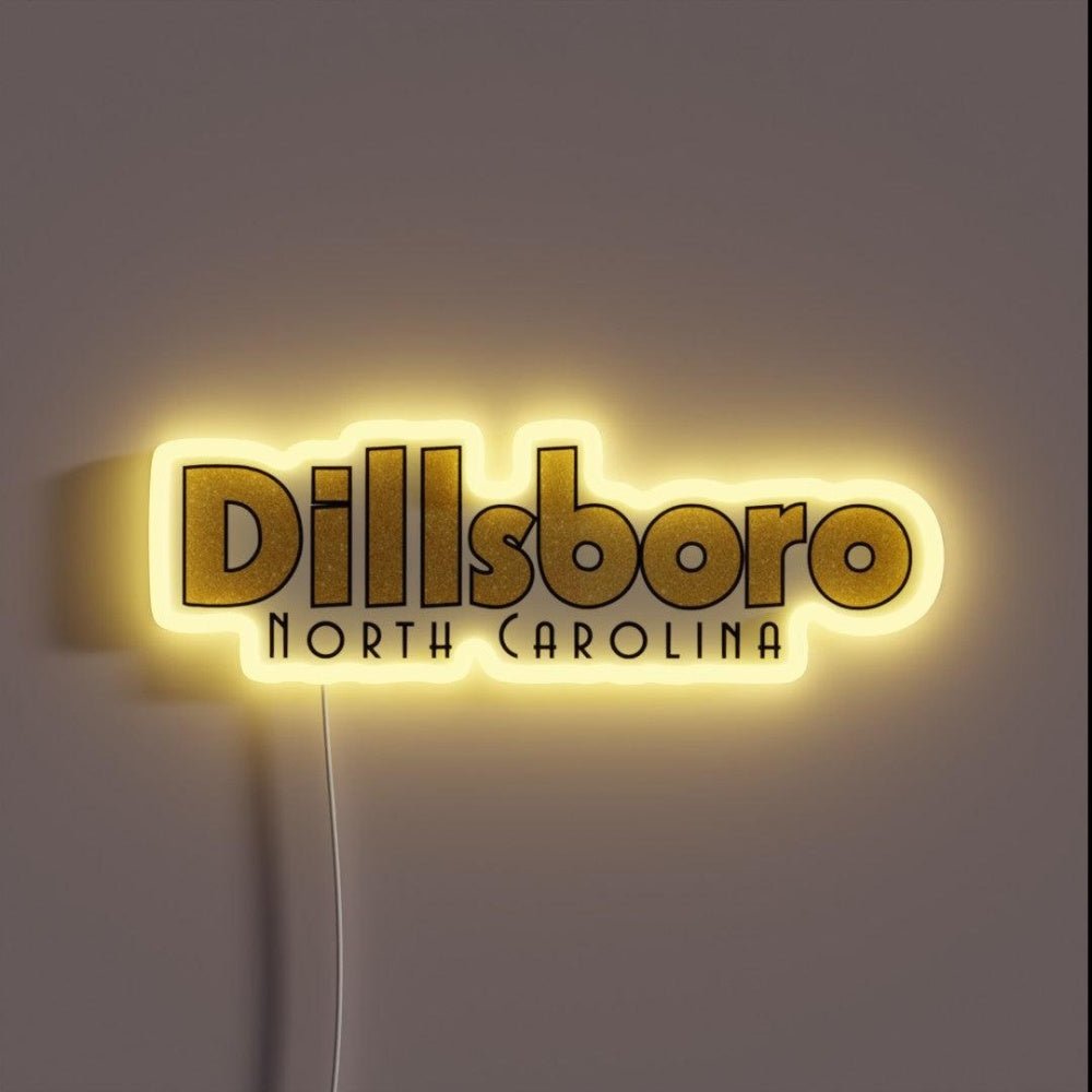 Dillsboro North Carolina Asheville Wnc Glitter Rgb Led Neon Sign - Shineneon