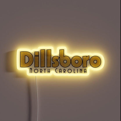 Dillsboro North Carolina Asheville Wnc Glitter Rgb Led Neon Sign - Shineneon