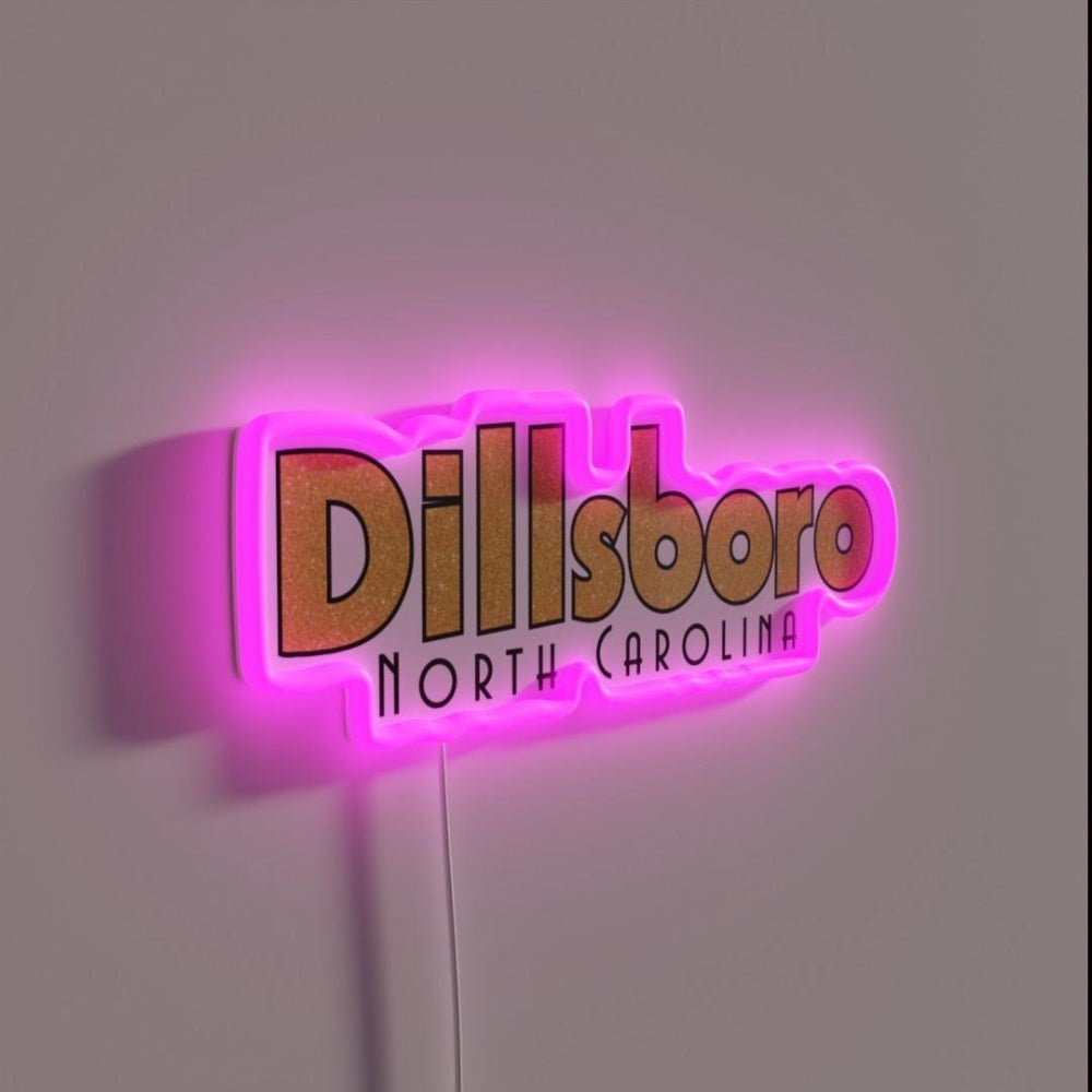 Dillsboro North Carolina Asheville Wnc Glitter Rgb Led Neon Sign - Shineneon
