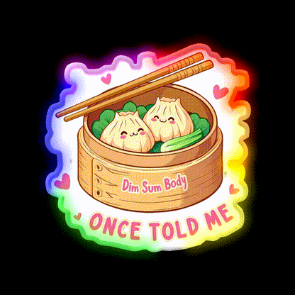 Dim Sim Led Neon Sign Chinese Food Rgb Color