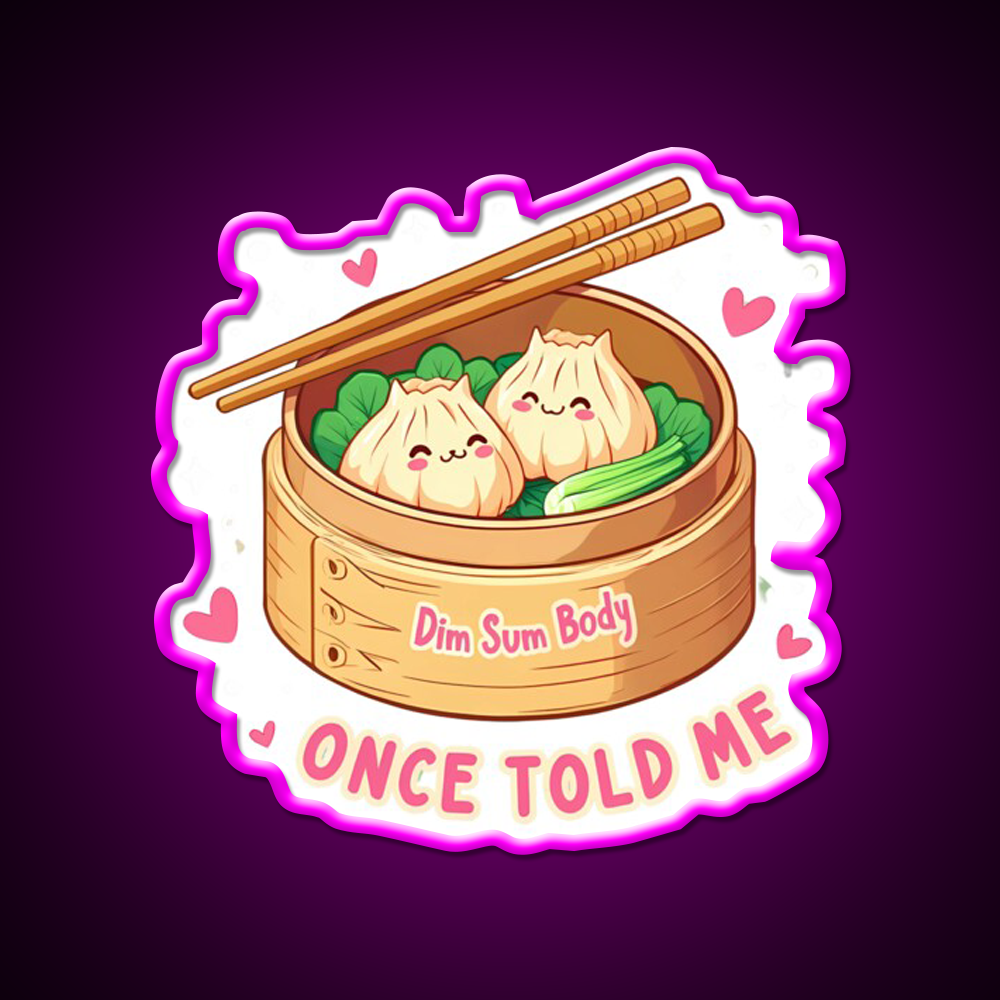 Dim Sim Led Neon Sign Chinese Food Rgb Color