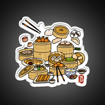 Dim Sum Color Led Neon Sign Chinese Food Rgb Color - Shineneon