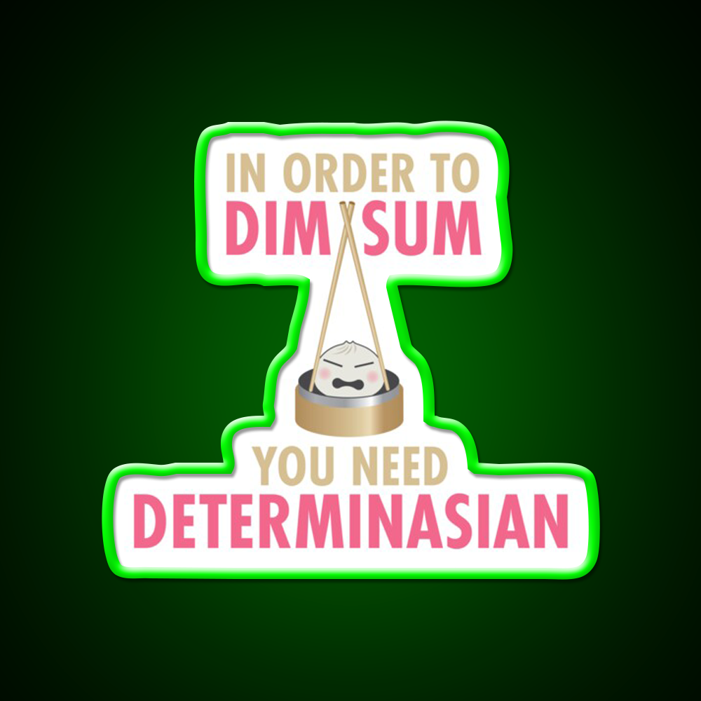 Dim Sum Determinasian Led Neon Sign Chinese Food Rgb Color