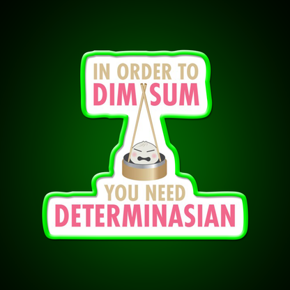 Dim Sum Determinasian Led Neon Sign Chinese Food Rgb Color