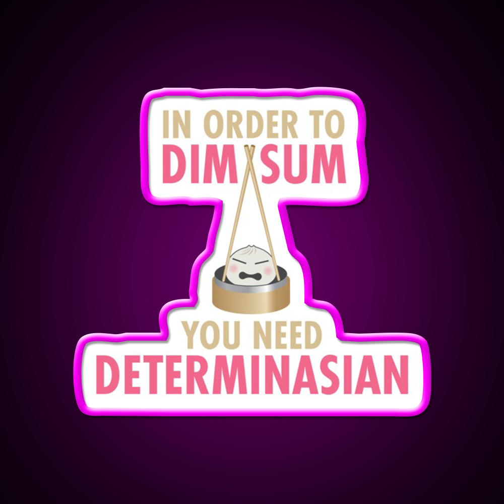 Dim Sum Determinasian Led Neon Sign Chinese Food Rgb Color