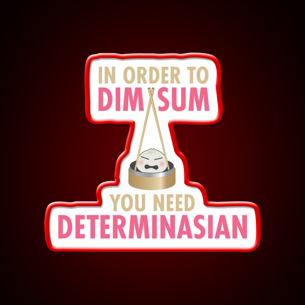 Dim Sum Determinasian Led Neon Sign Chinese Food Rgb Color