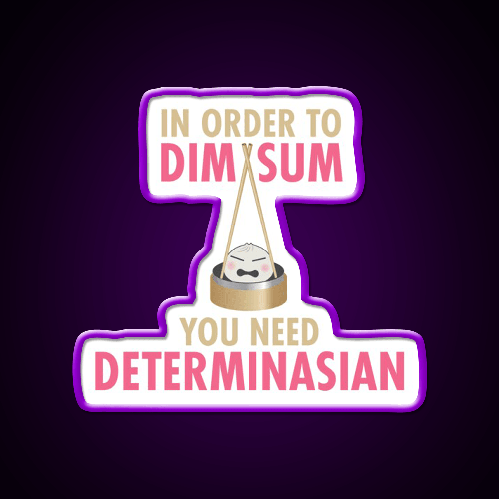 Dim Sum Determinasian Led Neon Sign Chinese Food Rgb Color - Shineneon