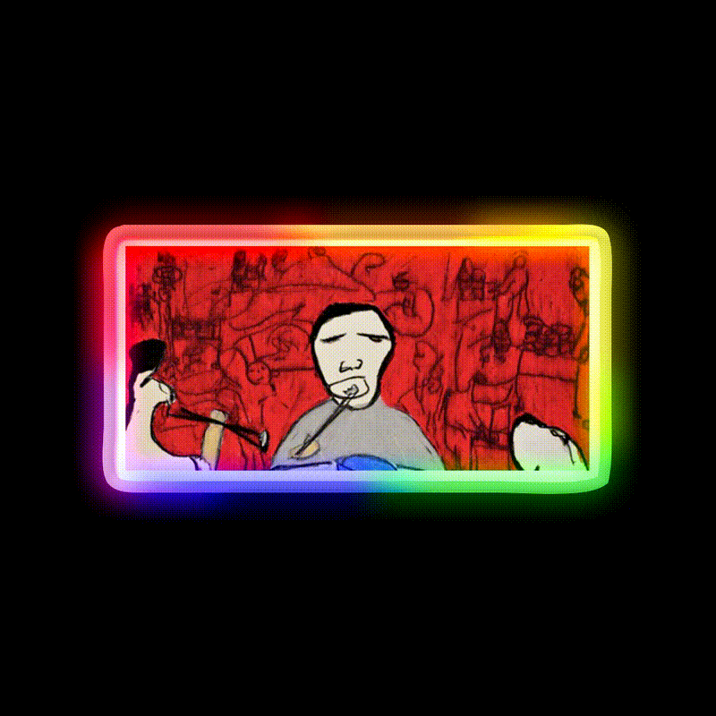 Dim Sum Led Neon Sign Chinese Food Wall Art Rgb Color