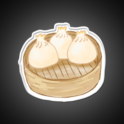 Dim Sum Steamer Basket Chinese Dumpling Led Neon Sign Chinese Food Rgb Color