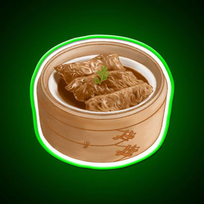 Dim Sum Tofu Skin Led Neon Sign Chinese Food Rgb Color - Shineneon