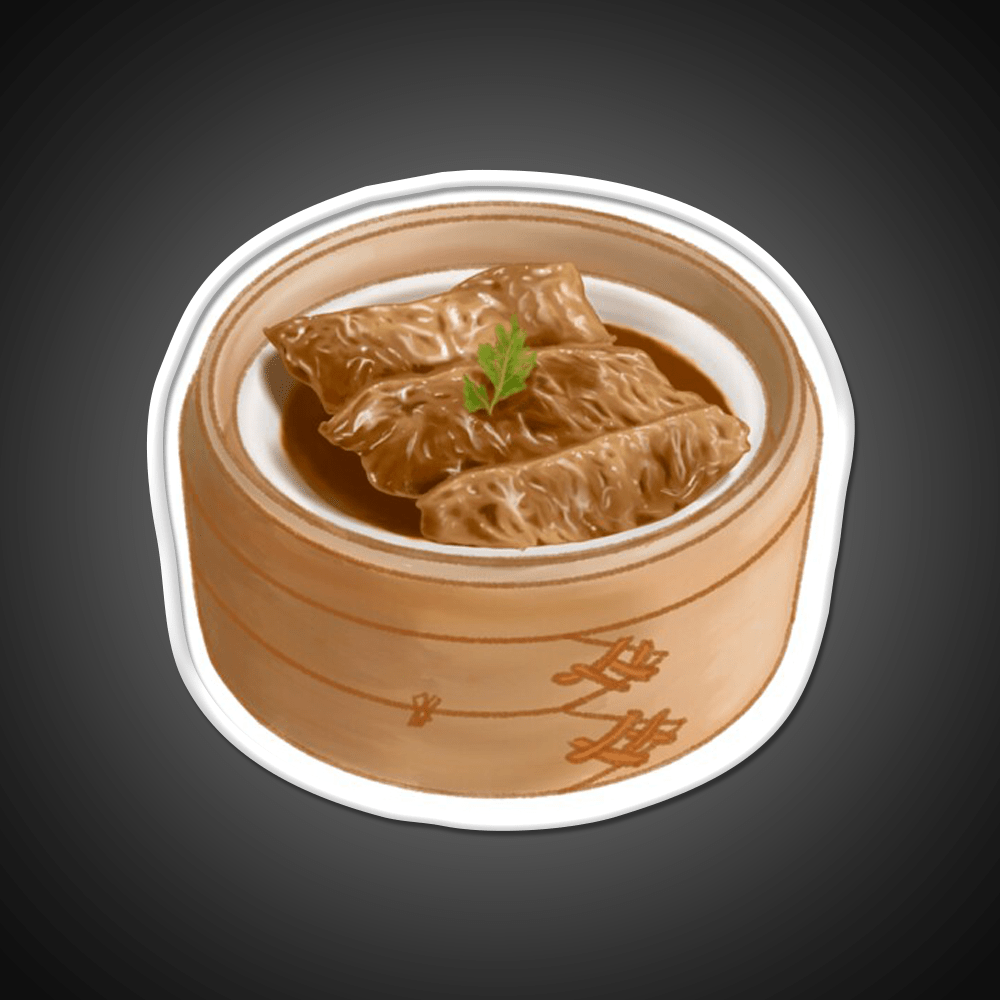 Dim Sum Tofu Skin Led Neon Sign Chinese Food Rgb Color - Shineneon