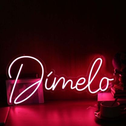 Dimelo Red Led Neon Sign - Shineneon