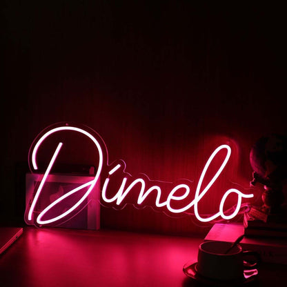 Dimelo Red Led Neon Sign - Shineneon